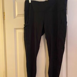 Lululemon black leggings size 14.